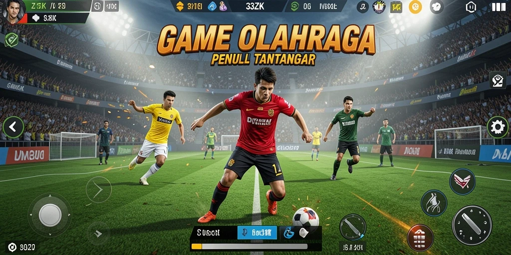Tampilan gameplay <strong>33ZK</strong> dengan kompetisi olahraga yang intens.