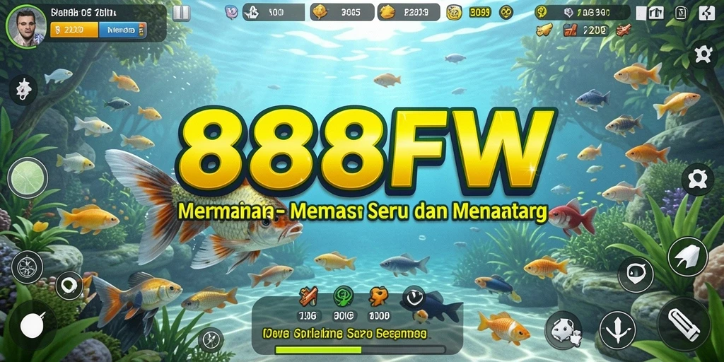 Tampilan gameplay 888FW yang seru dan menantang saat memancing.