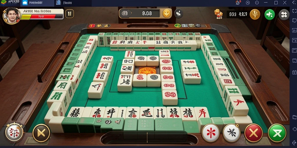 Screenshot APEK88 menunjukkan gameplay Mahjong yang seru dan menantang.