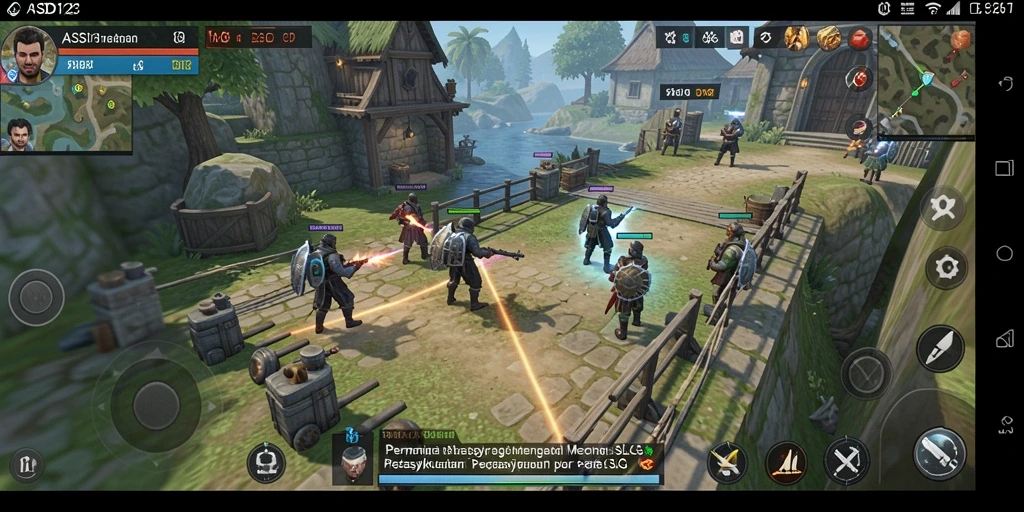 Screenshot gameplay <strong>ASD123</strong> menunjukkan pertempuran strategis yang mendebarkan.