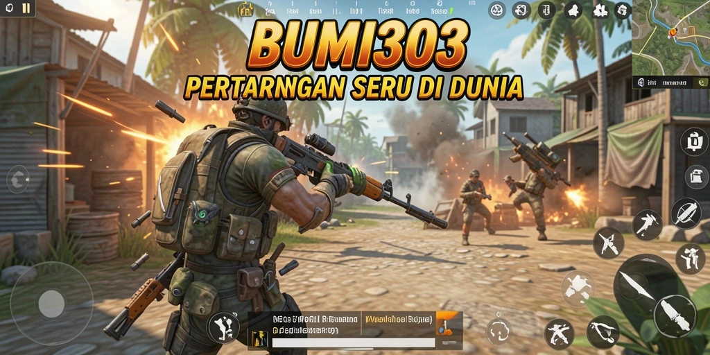 Tampilan gameplay BUMI303 yang intens dan mengasyikkan.