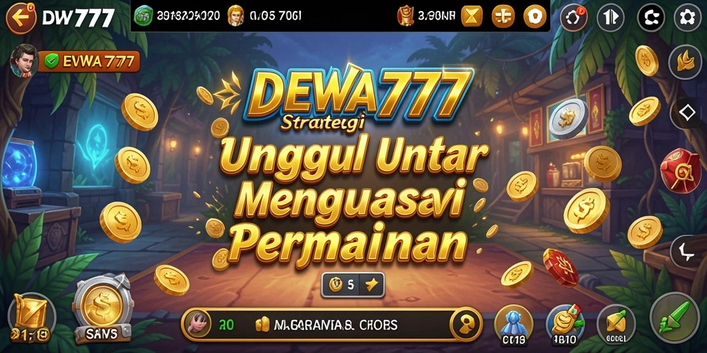 Screenshot utama DEWA777 menampilkan pertarungan strategi yang mendebarkan.