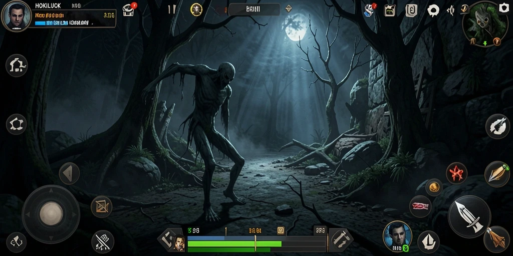 Screenshot utama HOKILUCK menampilkan momen gameplay yang mencekam dan penuh ketegangan.