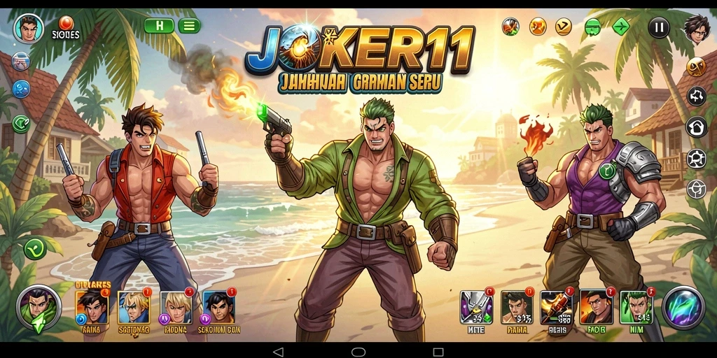 Tampilan gameplay JOKER11 yang mendebarkan dan interaktif.