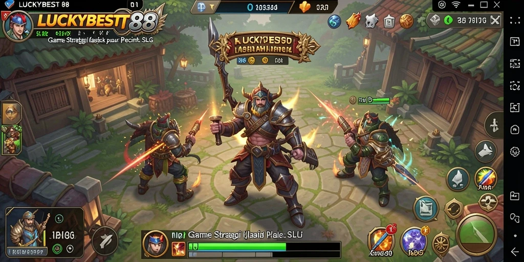 Tampilan gameplay menarik dari LUCKYBEST88 dengan elemen strategi.
