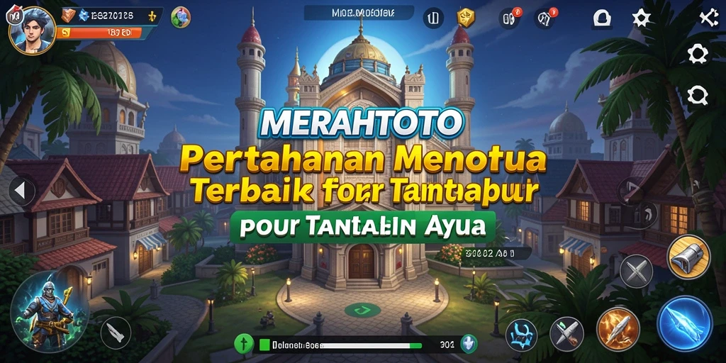 Tampilan gameplay <strong>MERAHTOTO</strong> yang menarik dalam pertarungan Tower Defense.