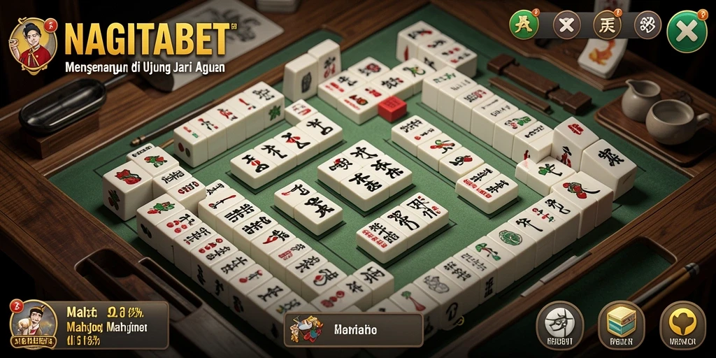 Screenshot gameplay NAGITABET yang menunjukkan aksi seru dalam permainan Mahjong.