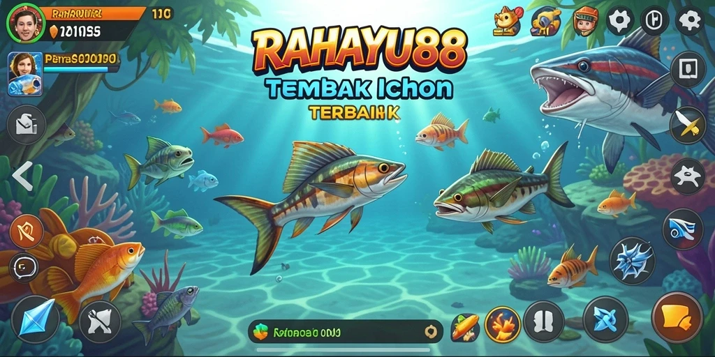 Tampilan gameplay RAHAYU88 yang seru saat menangkap ikan.