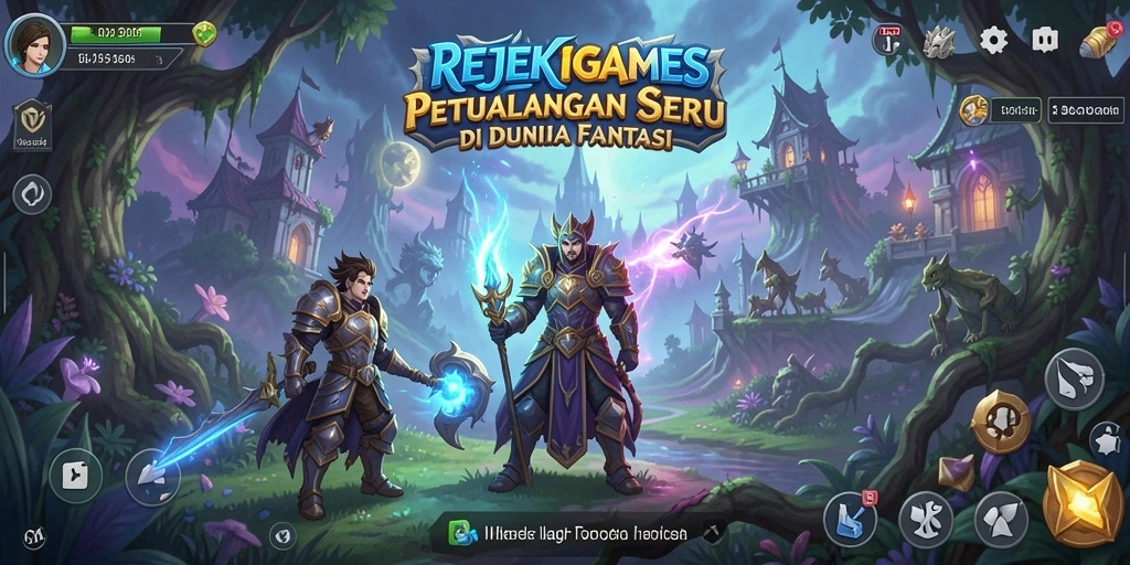 Tampilan gameplay menakjubkan dari REJEKIGAMES dengan aksi petualangan seru.