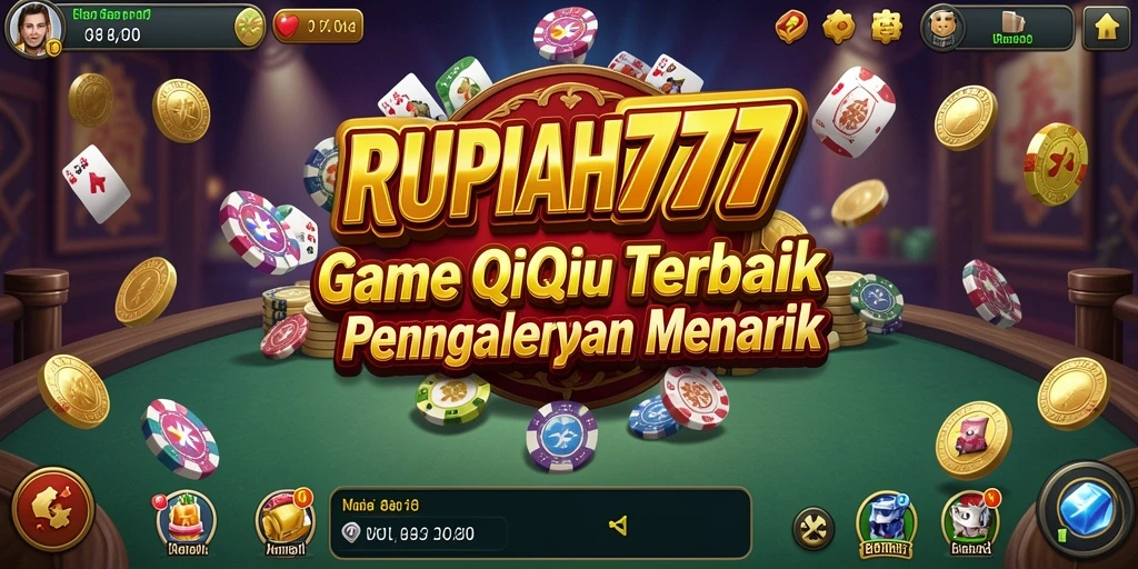 Tampilan gameplay seru RUPIAH777 saat bermain QiuQiu.