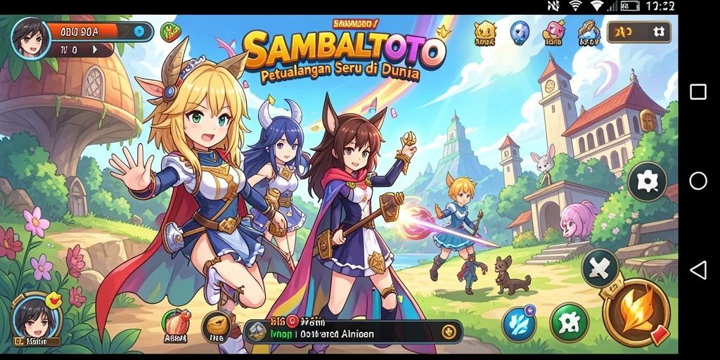 Tampilan seru gameplay <strong>SAMBALTOTO</strong> dengan karakter Anime.