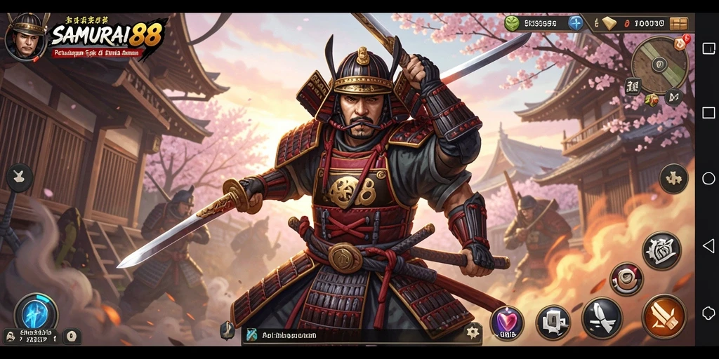 Gameplay seru dengan aksi samurai yang mendebarkan.