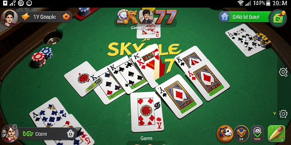 Tampilan menarik dari permainan Gaple di SKY77.