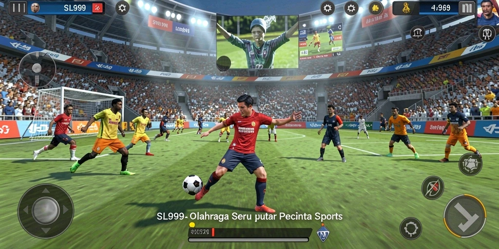 Gameplay Seru SL999 dengan berbagai cabang olahraga.