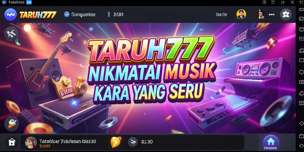 Tampilan menarik dari gameplay TARUH777 yang penuh musik.