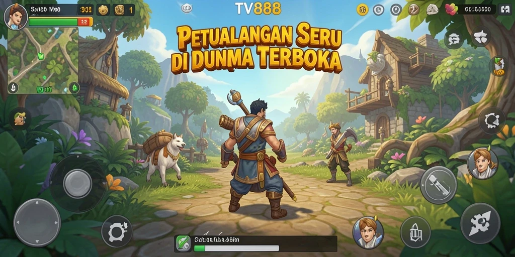 Gameplay seru dan menantang di dunia terbuka TV888.