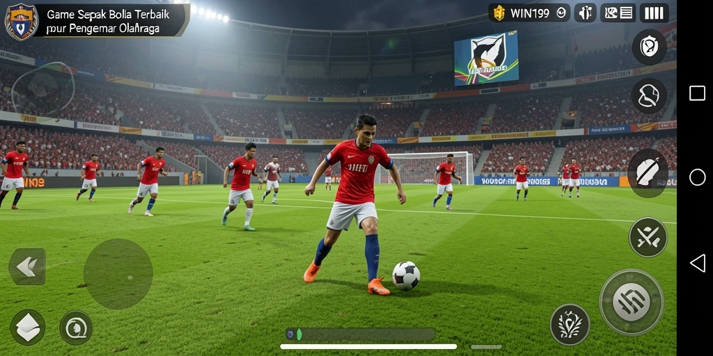 Screenshot gameplay WIN199 yang menampilkan aksi seru di lapangan.